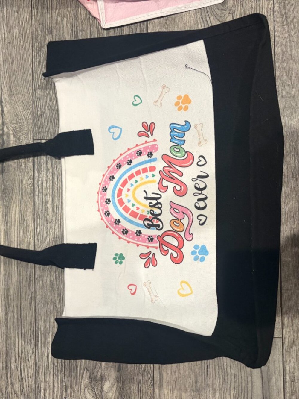 Best Dog Mom Ever Women's Tote Bag - Picture 4 of 6